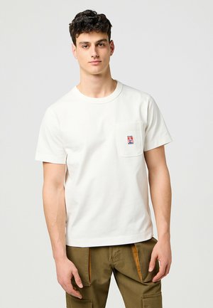 SHORT SLEEVE POCKET - Basic T-shirt - worn_white