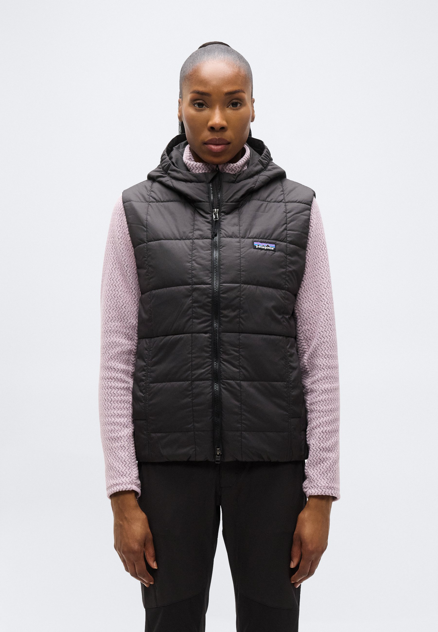 Patagonia LIGHT GUST HOODED VEST - Waistcoat - black - Zalando.ie
