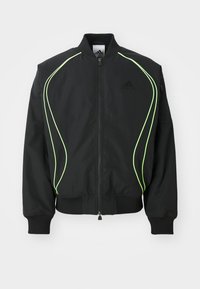 TEAMGEIST - Bomber Jacket - black/signal green
