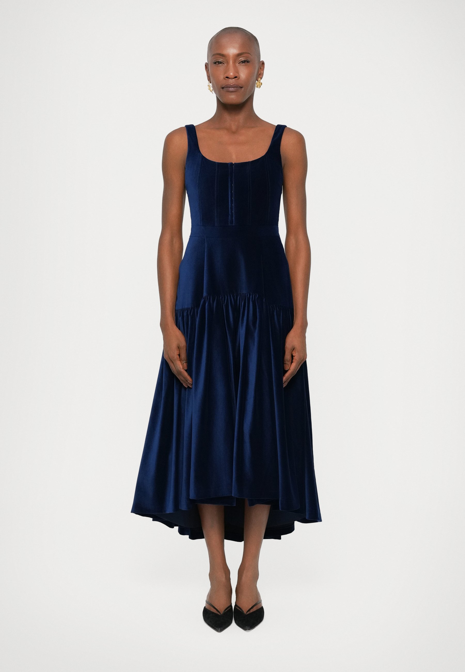 Alice + Olivia DIANA STRUCTURED DRESS - Occasion wear - dark midnight blue/dark  blue - Zalando.ie