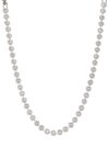 UNA ANGELIC TENNIS NECKLACE ROUND CUT - Collier - silver-coloured