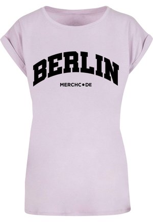 BERLIN WORDING - Trükipildiga T-särk - lilac