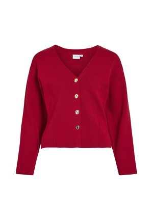 VISWAY V- NECK - Chaqueta de punto - jester red