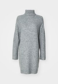 VMJUPITER COWLNECK SHORT DRESS - Džemperkleita - medium grey melange