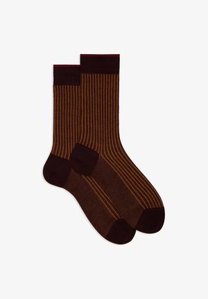 Gallo MIT BREITEM IN KAKAO - Socks - bordo nespola