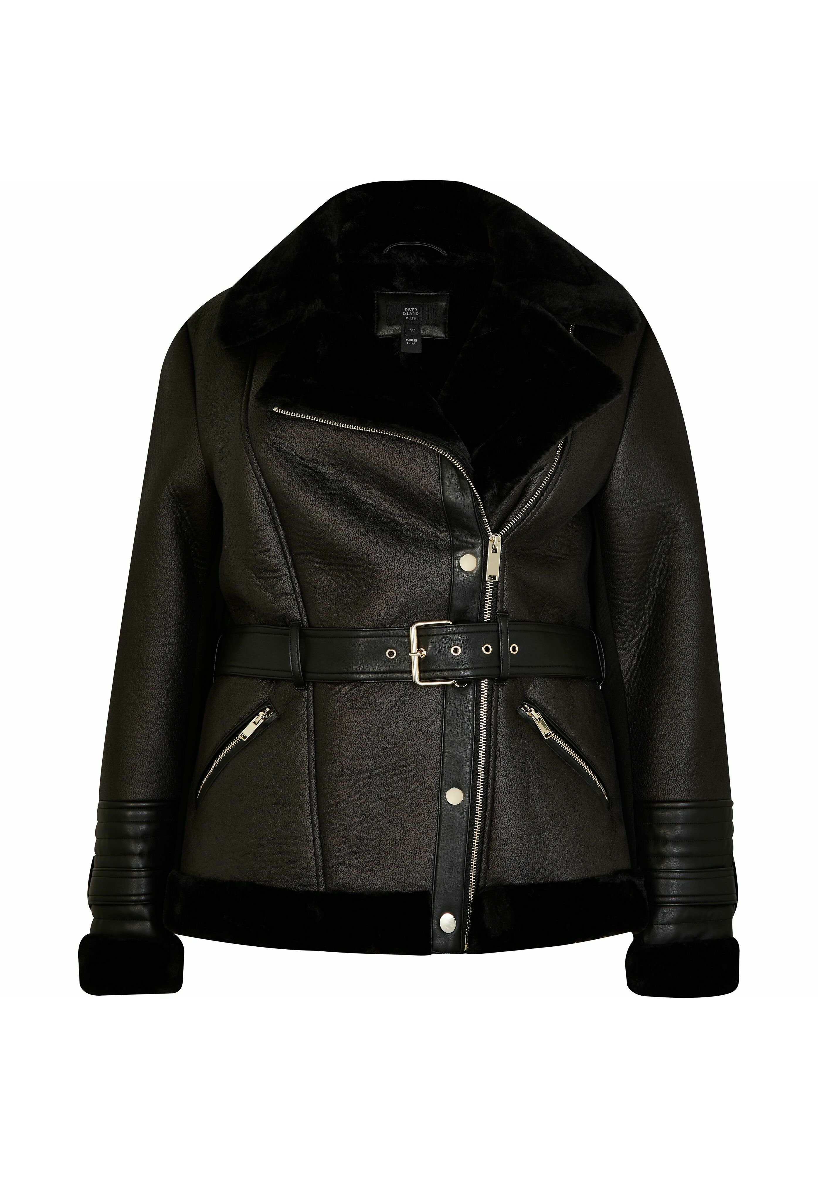 river island jacket leather