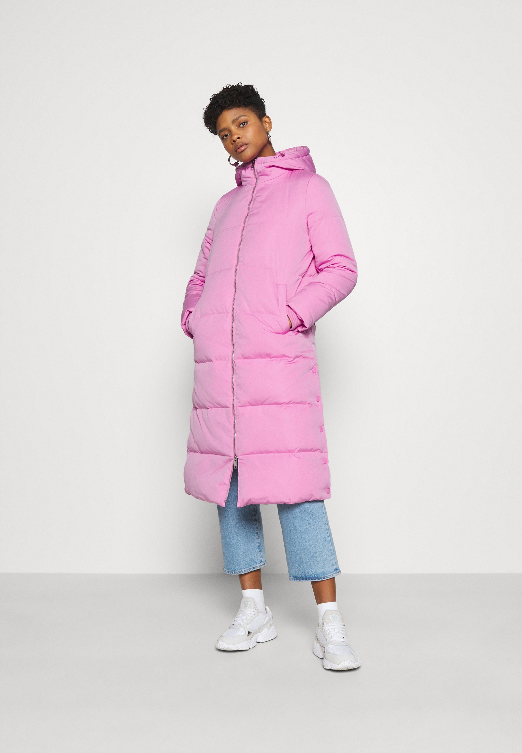 fuchsia pink coat