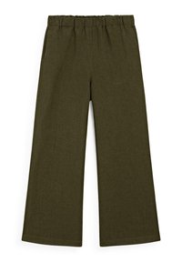 STRAIGHT-LEG - Trousers - dark green
