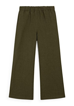 Massimo Dutti STRAIGHT - Trousers - dark green