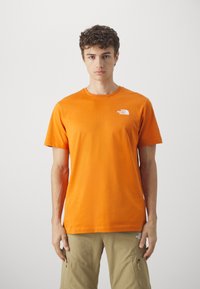 The North Face BOX CELEBRATION TEE - Triko s potiskem - desert rust
