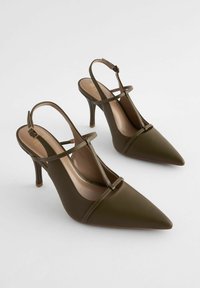 Next REGULAR FIT  - Klasszikus sarkú cipők - khaki green