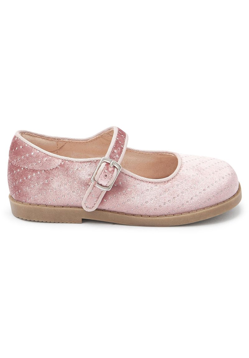 Next MARY JANE Ankle strap ballet pumps pink velvet/pink Zalando.de