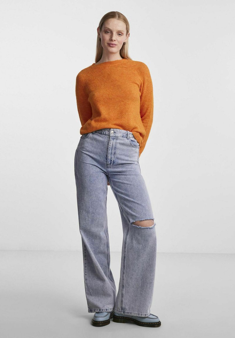 Pieces PCJULIANA O-NECK NOOS - Maglione - persimmon orange