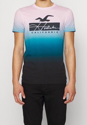 T-shirt med print - pink