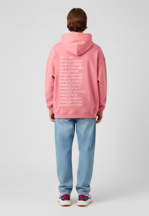 JAIME MIRA OVERSIZED PRINT - Felpa con cappuccio - pink