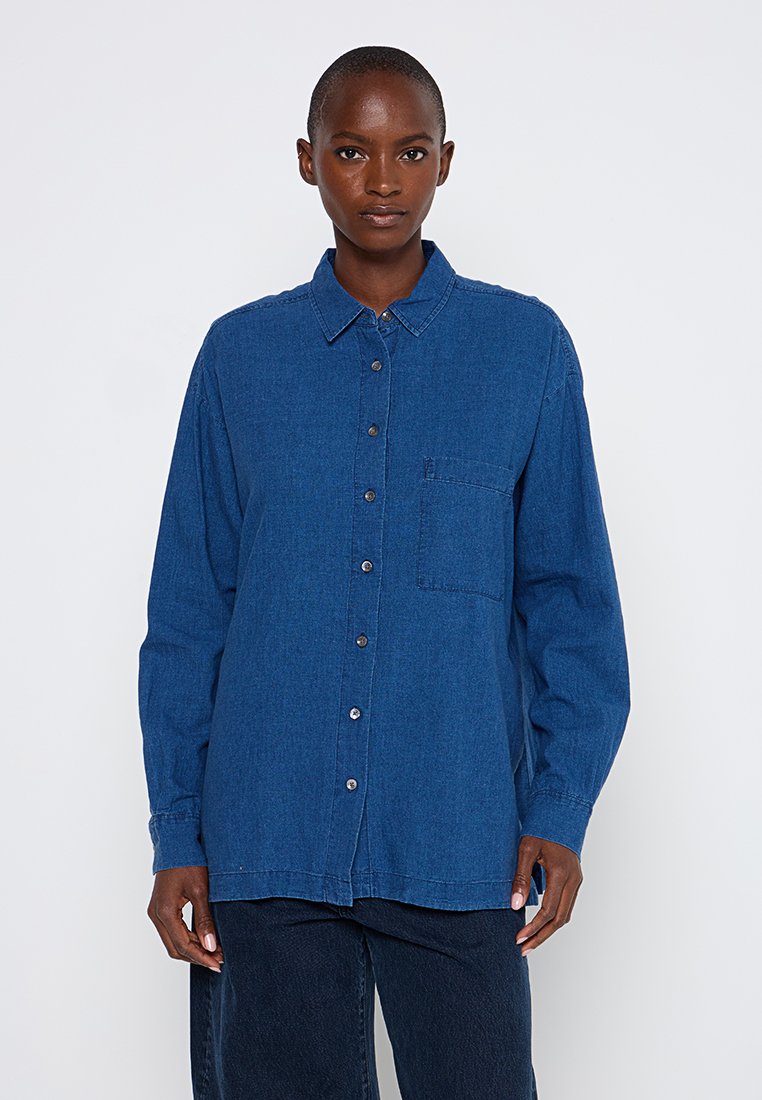 closed Overhemdblouse blauw