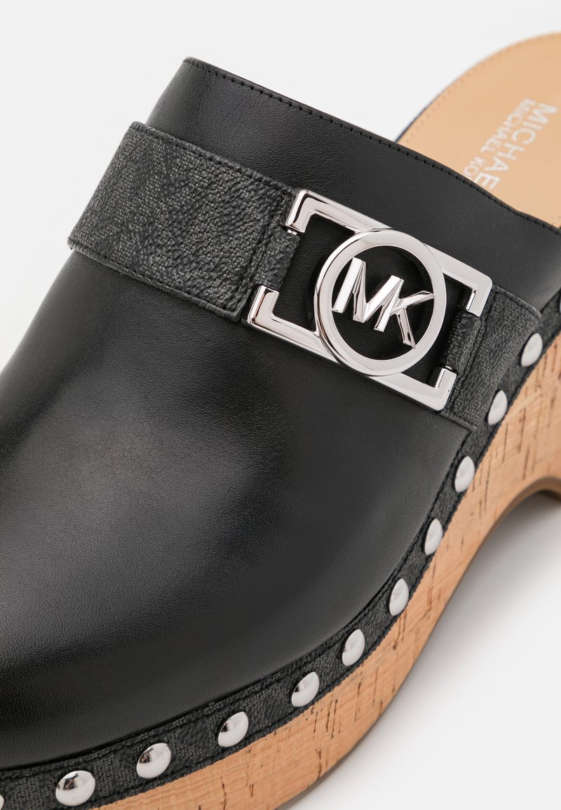 Damen Flache Pantoletten | MICHAEL Michael Kors APRIL Pantolette hoch black/schwarz - SU19410 Damen Flache Pantoletten | MICHAEL Michael Kors APRIL Pantolette hoch black/schwarz - SU19410