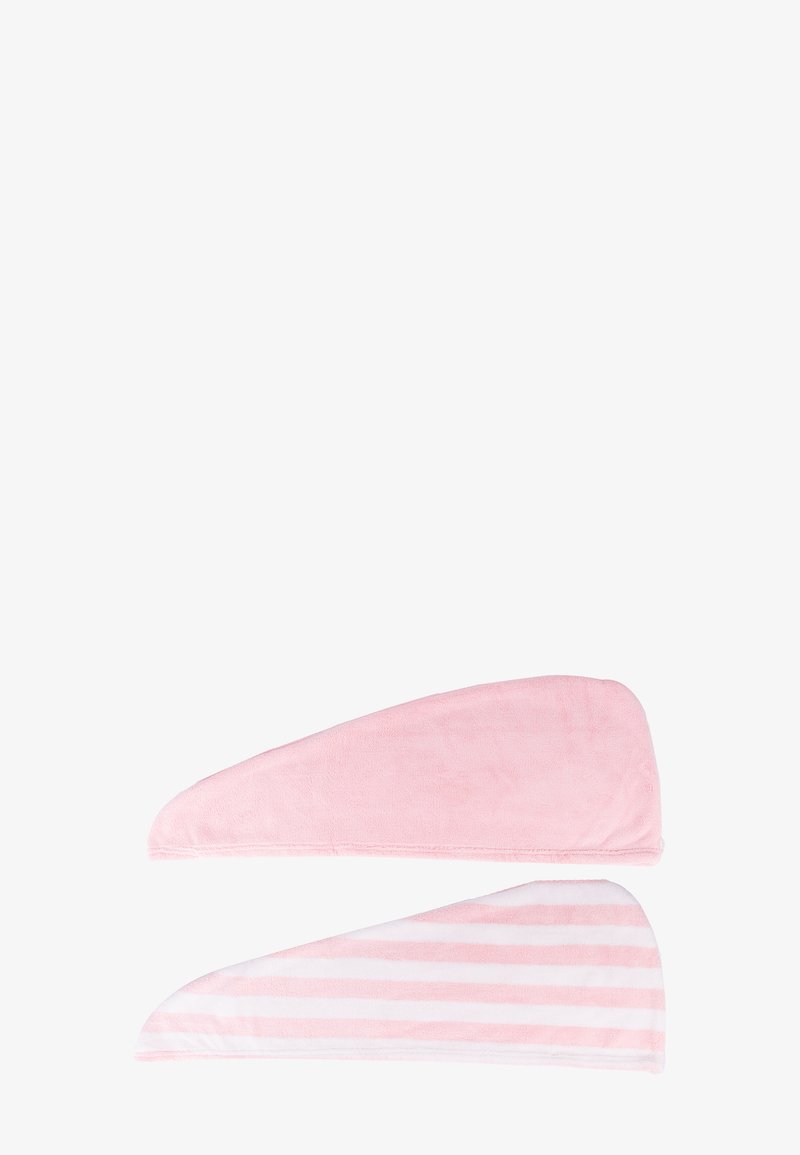 Brushworks - BRUSHWORKS LUXURY HAIR TOWELS (PACK OF 2) - Körperpflegeset - pink & white, Vergrößern