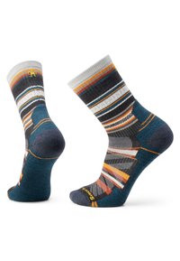 Smartwool HIKE LIGHT CUSHION PANORAMA CREW SOCKS - Spordisokid - charcoal