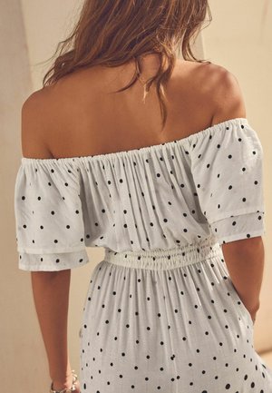 Next OFF SHOULDER - Jumpsuit - white black