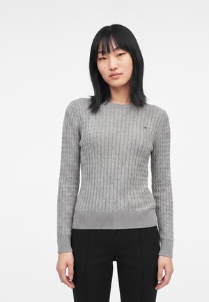 Tommy Hilfiger Πουλόβερ - medium grey heather