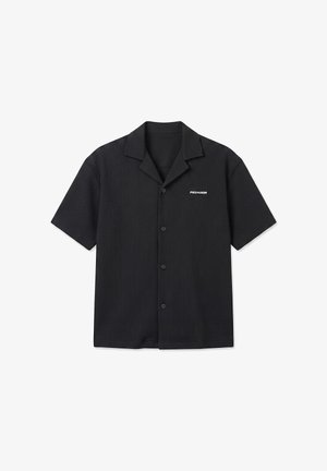 Pegador, TROY PLISSEE SUMMER SHIRT - Chemise - black