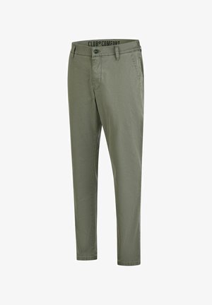 Club of Comfort, CLUB OF COMFORT - HERREN CHINO-HOSE IN ZWEI FARBEN, FOXX 8103 - Chinos - mittelgrün