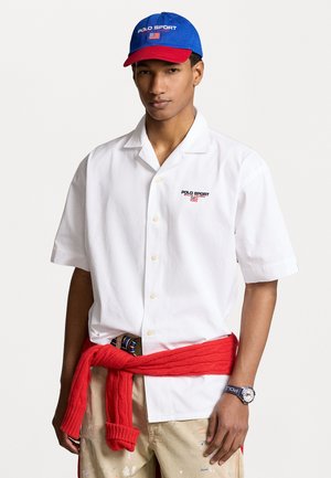 Polo Ralph Lauren BIG FIT POLO SPORT CHINO CAMP SHIRT - Blusa com botões - white