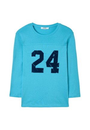 Stradivarius, PLACEMENT EMBROIDERY T-SHIRT - T-shirt à manches longues - turquoise