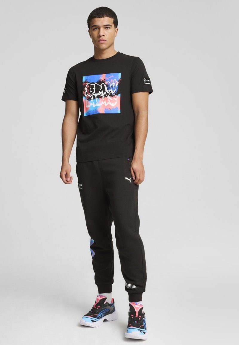 Puma BMW M MOTORSPORT NEON ENERGY - Print T-shirt - black - Zalando.ie