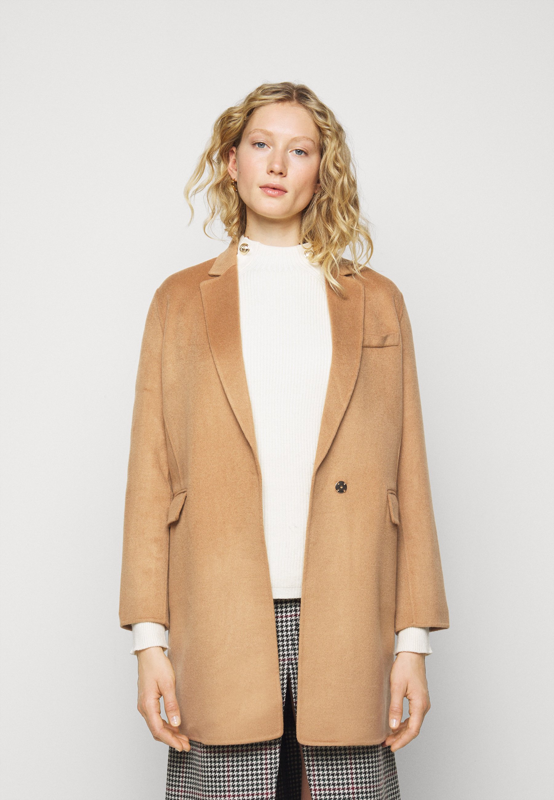 zalando camel coat