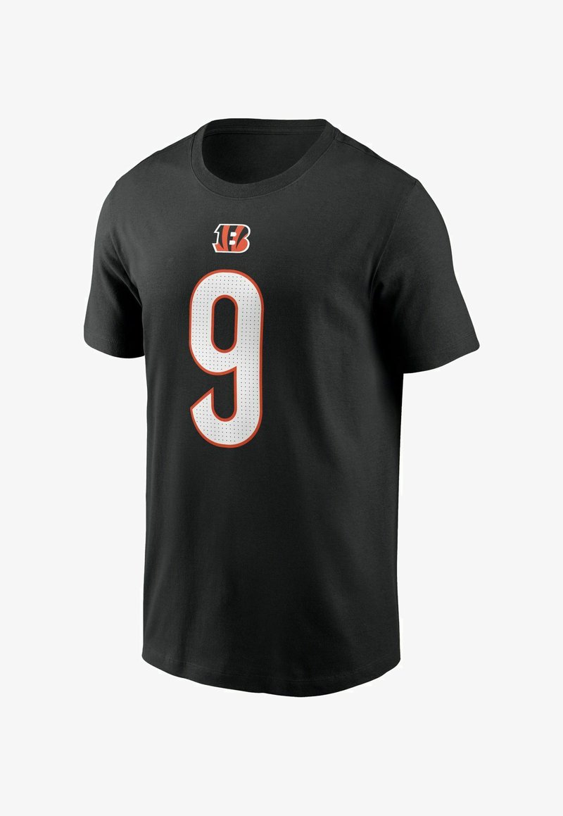 Nike Performance PLAYER CINCINNATI BENGALS JOE BURROW - T-shirt imprimé - noir