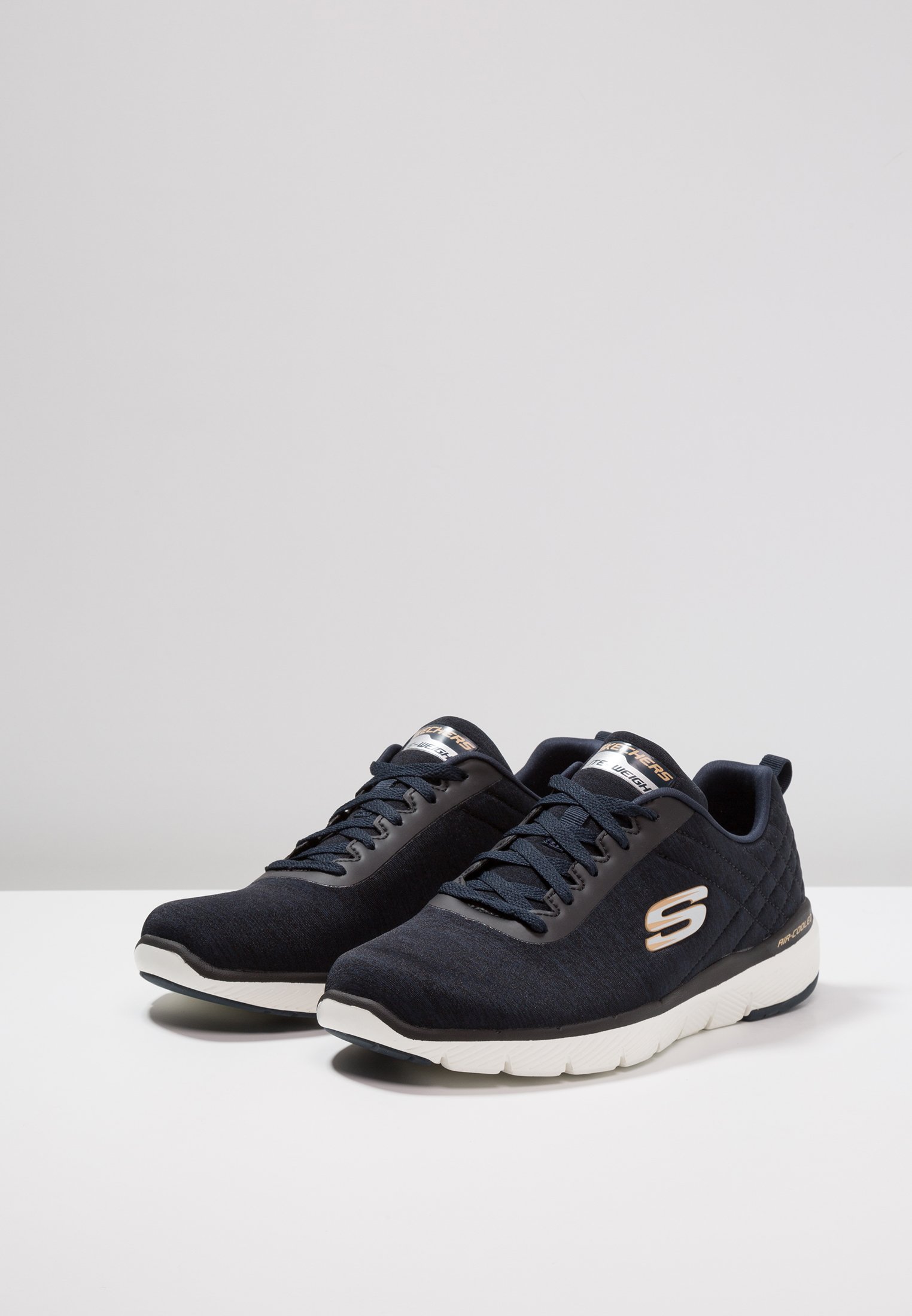 skechers navy flex advantage 3.0 trainers