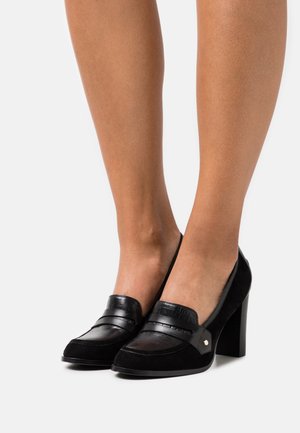 LEATHER - Tacones - black