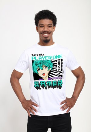 MATT KEELING PLAYER ONE - Print T-shirt - white