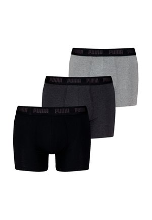 MEN EVERYDAY BOXER 3 PACK - Underkläder - black / grey