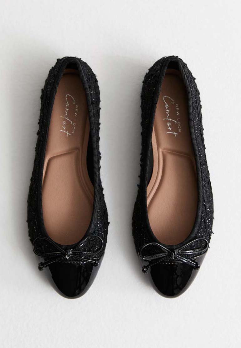 New Look Ballerina's - black