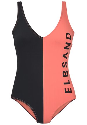 Maillot de bain - schwarz-lachs