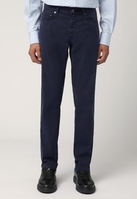 Harmont & Blaine CINQUE TASCHE NARROW - Pantaloni - blu scuro