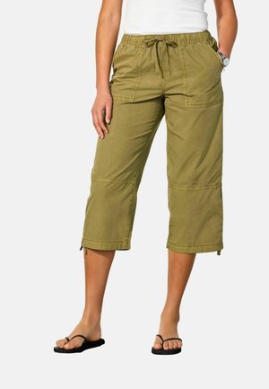 Next, REGULAR FIT - CROPPED UTILITY CHINO TROUSERS . - Lühikesed püksid - khaki green