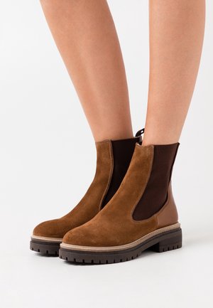 Copenhagen Shoes Plateaustøvletter - cognac