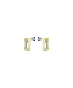 LYG IP WITH CRYSTAL BAGUETTE - Pendientes - gold coloured