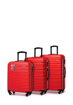 LUGGAGE SET WITH TAG FROM ABS - Kofferset - red