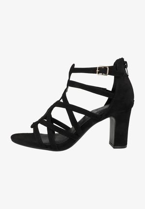 s.Oliver, Sandales à talons hauts - black