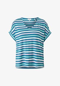 Ausgewählt, deep teal stripe
