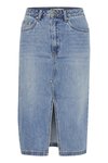 LAYZA - Jupe en jean - mid blue vintage wash