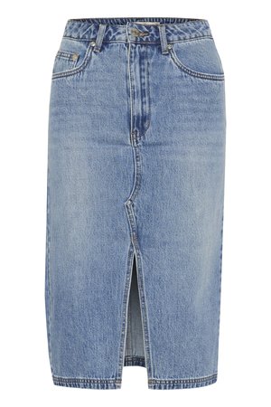Gestuz, LAYZA - Jupe en jean - mid blue vintage wash