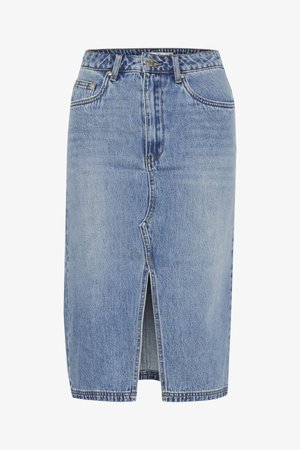 Gestuz, LAYZA - Jupe en jean - mid blue vintage wash