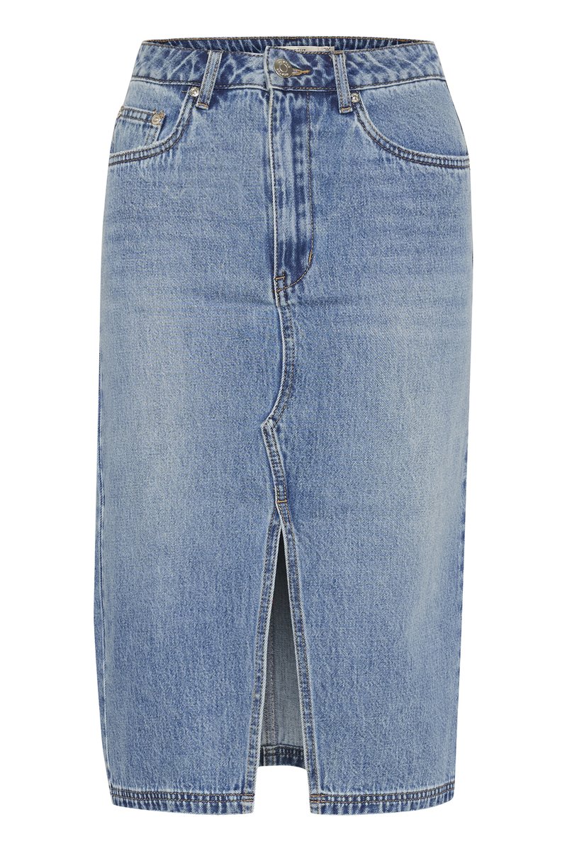 Gestuz Kokerrok blauw Gestuz Kokerrok blauw