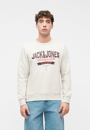 JJELOGO CREW 2 PACK - Bluză de molton - sky captain/white melange